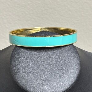 Kate Spade Gold and Aqua Bracelet Tiffany Blue Bangle